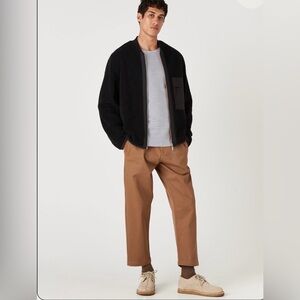 Wax London Men’s FJallen Black Bomber Jacket